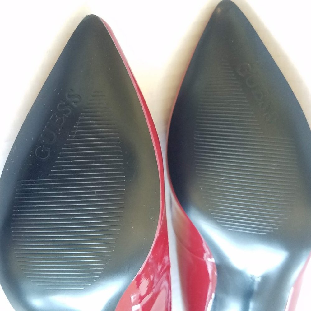 Patent Leather Guess Pumps - Red, Size 7 - Picture 7 of 13